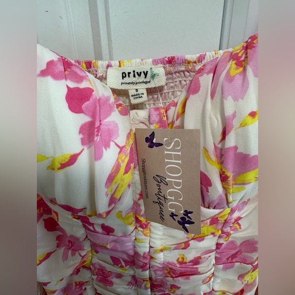 Privy Privately Privilege Floral Mini Dress – New – Size S - Picture 4 of 10